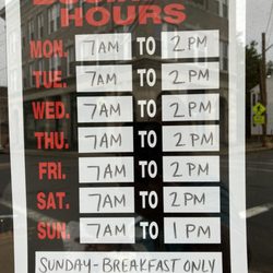 The Little Village Cafe - Hours