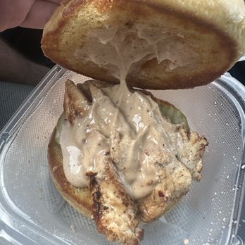 Huey Magoo's - Grilled 3P Magoo Sandwich inside - Wraps Near Me - Tallahassee, Florida