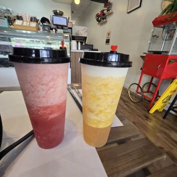 Picnic Time Cafe - Cheese Strawberry Smoothie &Cheese Mango Smoothie - Bubble Tea Near Me - Walnut, California Picnic Time Cafe - Cheese Strawberry Smoothie &Cheese Mango Smoothie - Bubble Tea Near Me - Walnut, California
