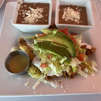 Cafecito - Chicken Flautas with refried beans - Mexican Near Me - Fort Worth, Texas