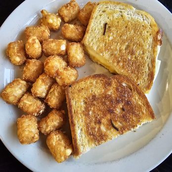 Second Chance Diner - Grilled cheese (two cheese) and tots were crispy - Diners Near Me - Syracuse, New York