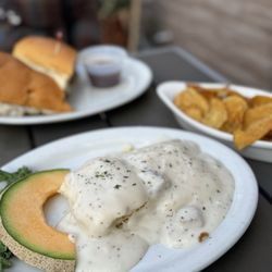 The Red Onion - 1/2 order biscuits and gravy