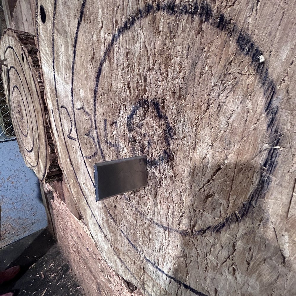 Axe Force One - Metal card looking thing - Axe Throwing Near Me - Coeur d'Alene, Idaho