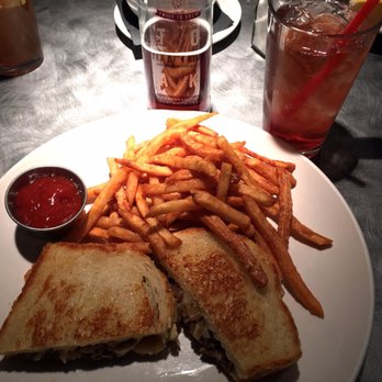The Twisted Fork - Short rib grilled cheese w/ my Tea of a kind beverage = $16 meal - New American Near Me - Reno, Nevada The Twisted Fork - Short rib grilled cheese w/ my Tea of a kind beverage = $16 meal - New American Near Me - Reno, Nevada