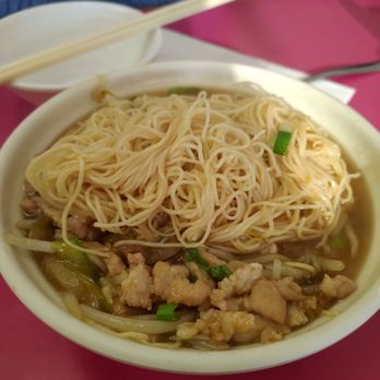 Red Tea House - Picked vegetables with striped pork noodle soup (all day breakfast size; $7 come with one hot beverage) - Chinese Near Me - Scarborough, Ontario Red Tea House - Picked vegetables with striped pork noodle soup (all day breakfast size; $7 come with one hot beverage) - Chinese Near Me - Scarborough, Ontario