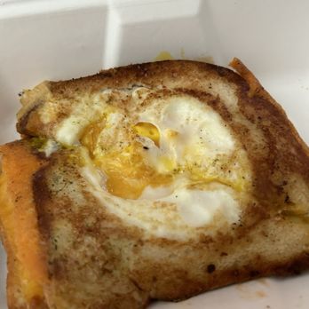 The Melt - Egg in a hole: gooey trio of cheeses with an egg inset on top. Gf bread. 4 stars - Sandwiches Near Me - Sunnyvale, California The Melt - Egg in a hole: gooey trio of cheeses with an egg inset on top. Gf bread. 4 stars - Sandwiches Near Me - Sunnyvale, California