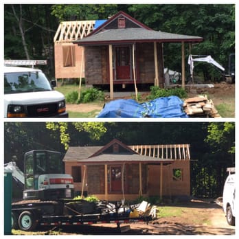 Carreira Carpentry, LLC - Roof is framed on 2nd addition - Carpenters Near Me