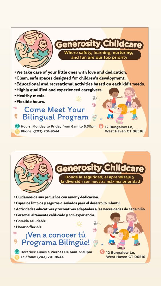 Generosity Child Care - childcare center in West Haven, CT