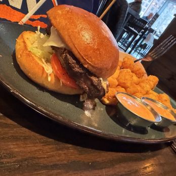 Tavern in the Square - Tavern Burger or Cheeseburger* ** - Sports Bars Near Me - Boston, Massachusetts Tavern in the Square - Tavern Burger or Cheeseburger* ** - Sports Bars Near Me - Boston, Massachusetts