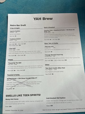Menu photo 4 Yah Brew Mount Joy, PA Menu photo 4 Yah Brew Mount Joy, PA