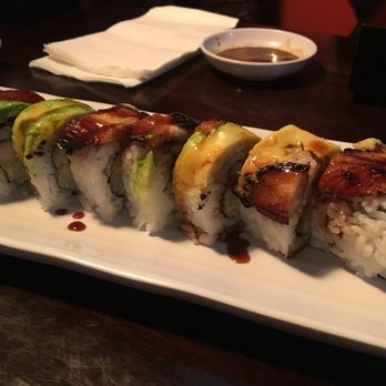 Red Salmon - Dragon roll - Japanese Near Me - Lancaster, California Red Salmon - Dragon roll - Japanese Near Me - Lancaster, California