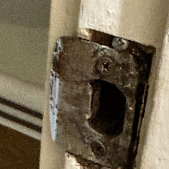 Castle Kaha Lani Resort - Corroded door hinge - Resorts Near Me - Kapaa, Hawaii