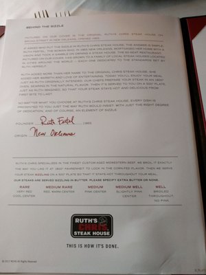 Menu photo 3 Ruth's Chris Steak House Cincinnati, OH Menu photo 3 Ruth's Chris Steak House Cincinnati, OH
