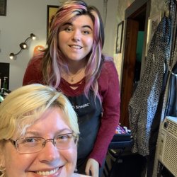 The Salon House - Before perm and Emily!