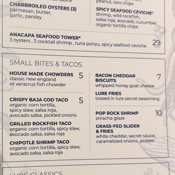 Lure Fish House - Happy hour menu - Seafood Near Me - Ventura, California Lure Fish House - Happy hour menu - Seafood Near Me - Ventura, California