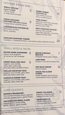 Menu photo 5 Lure Fish House Ventura, CA Menu photo 5 Lure Fish House Ventura, CA