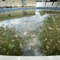 Atlantis Pools - After pulling cover off pool and letting the water draining into pool