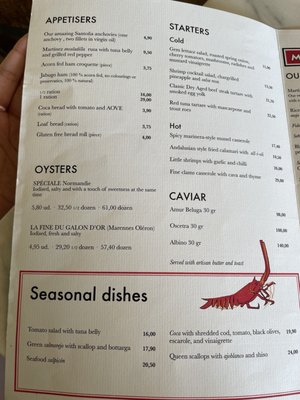 Menu photo 4 Martinez Barcelona, B Menu photo 4 Martinez Barcelona, B