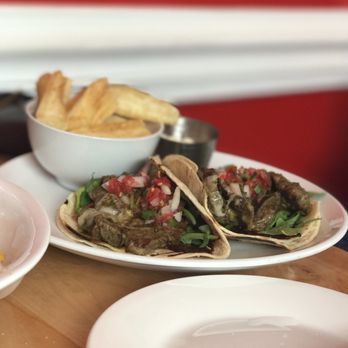 Savorez - Churrasco - steak tacos with pico de gallo, arugula, gruyere, and a unique BBQ sauce - Latin American Near Me - Wilmington, North Carolina Savorez - Churrasco - steak tacos with pico de gallo, arugula, gruyere, and a unique BBQ sauce - Latin American Near Me - Wilmington, North Carolina