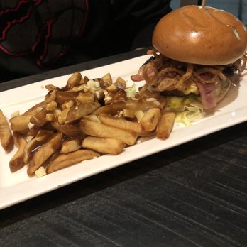 Gabby's - Yankee burger with poutine - Bars Near Me - Toronto, Ontario Gabby's - Yankee burger with poutine - Bars Near Me - Toronto, Ontario