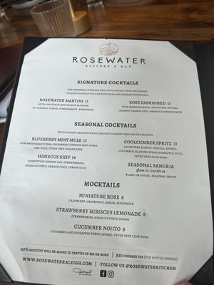 Menu photo 2 Rosewater Raleigh, NC Menu photo 2 Rosewater Raleigh, NC