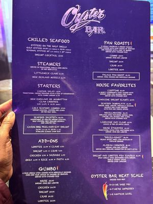 Menu photo 6 The Palace Station Oyster Bar Las Vegas, NV