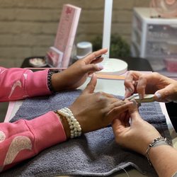 LOVE Salon and Beauty Lounge  - Kari doing nails!