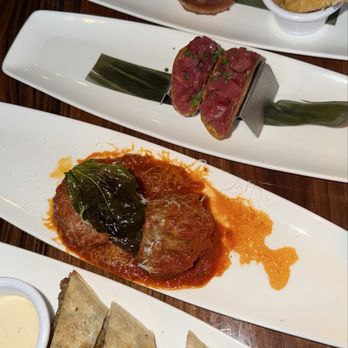 STK Steakhouse - Wagyu Meatballs, Short Rib Quesadilla, Tuna Tartare Taco*, Lil' Brg & Truffle Fries*truffle - Steakhouses Near Me - Oak Brook, Illinois STK Steakhouse - Wagyu Meatballs, Short Rib Quesadilla, Tuna Tartare Taco*, Lil' Brg & Truffle Fries*truffle - Steakhouses Near Me - Oak Brook, Illinois