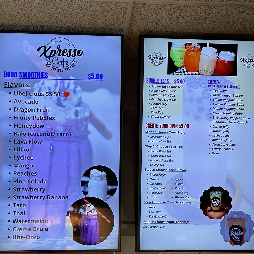 Xpresso Cafe & Mini Mart - Menu - Cafes Near Me - Honolulu, Hawaii Xpresso Cafe & Mini Mart - Menu - Cafes Near Me - Honolulu, Hawaii