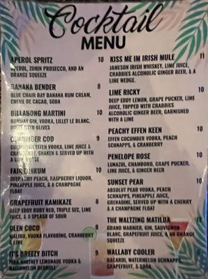 Menu photo 1 Boomerang's Down Under Bar Salt Lake City, UT Menu photo 1 Boomerang's Down Under Bar Salt Lake City, UT
