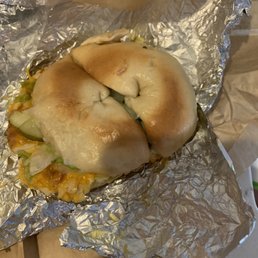 Steamed turkey and bacon bagel Steamed turkey and bacon bagel