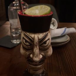 Perfect storm- $16 el jimador reposado, lemon juice, elderflower liqueur, aperol, firewater bitters