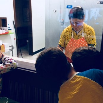 Ping's Dumpling House - Kids watching the dumplings get made! - Dim Sum Near Me - Seattle, Washington