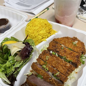 OlenaHi - Ribeye Katsu and Halo halo - Salad Near Me - Honolulu, Hawaii