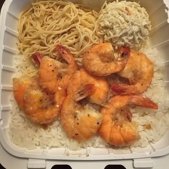Da Crawfish and Crabshack - $10 Shrimp Plate lunch special - server's fav.  Was alright. - Seafood Near Me - Kapolei, Hawaii