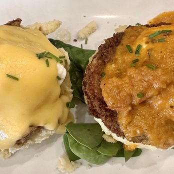 Ruby Slipper Decatur - Shredded pork n shrimp Benedicts - Breakfast & Brunch Near Me - New Orleans, Louisiana