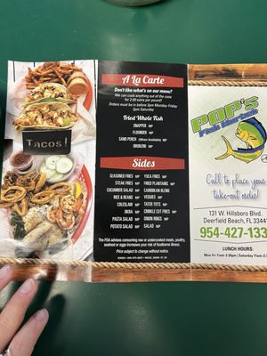 Menu photo 2 Pop's Fish Market Deerfield Beach, FL Menu photo 2 Pop's Fish Market Deerfield Beach, FL