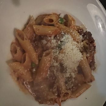Cafe Zola - Penne in Slow-Cooked Chianti Sauce with Sweet Italian Sausage - French Near Me - Ann Arbor, Michigan Cafe Zola - Penne in Slow-Cooked Chianti Sauce with Sweet Italian Sausage - French Near Me - Ann Arbor, Michigan