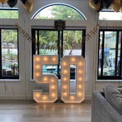 Partywood - Wood letters with plug in lighting. Perfect set up and great quality!