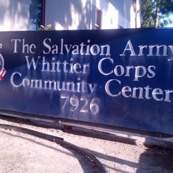 Salvation Army - Sign in front.