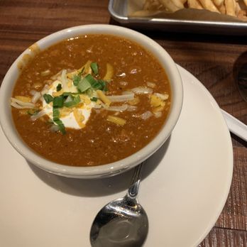 BJ's Restaurant & Brewhouse - Piranha Pale Ale Chili - Pizza Near Me - Orland Park, Illinois BJ's Restaurant & Brewhouse - Piranha Pale Ale Chili - Pizza Near Me - Orland Park, Illinois