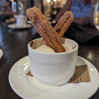 The Restaurant at Kellogg Ranch - Vanilla Ice Cream with Churros - New American Near Me - Pomona, California