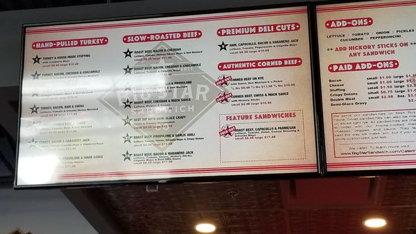 Menu photo 2 Big Star Sandwich Richmond, BC Menu photo 2 Big Star Sandwich Richmond, BC