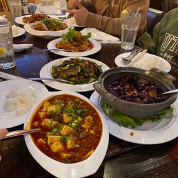 Na po tofu, Shr Eggplant Clay Pot, cumin beef, ox tongue and tripe, chicken Na po tofu, Shr Eggplant Clay Pot, cumin beef, ox tongue and tripe, chicken