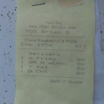 Alto Cinco - The other side of said receipt. - Mexican Near Me - Syracuse, New York