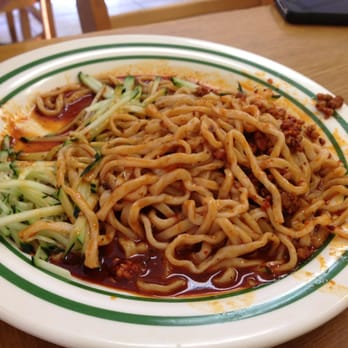 Katy's Dumplings - Half devoured Sichuan cold noodles...sweet and tangy but not too spicy! - Chinese Near Me - Westmont, Illinois