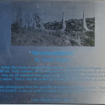 Transmission Sculpture by Daniel Popper - Art Tours Near Me - Joshua Tree, California Transmission Sculpture by Daniel Popper - Art Tours Near Me - Joshua Tree, California