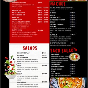 Fiesta Mexicana  - Menu 2 - Mexican Near Me - Mustang, Oklahoma