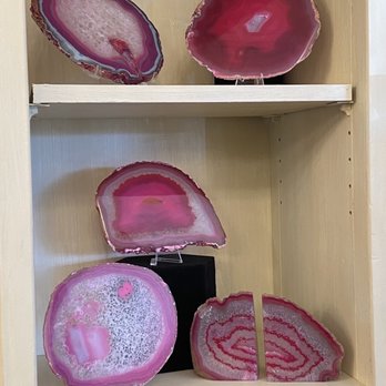 Chique Rock Shop - Some of the pink crystals on offer - Gemstones & Minerals Near Me - Las Vegas, Nevada