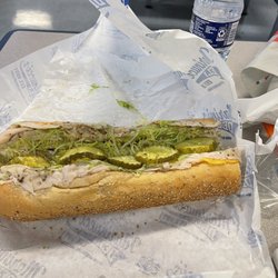 Hogback Deli & Grill - Turkey and cheese with the works.